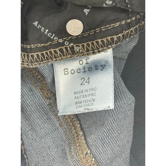 Articles of Society Dark Wash Blue Denim Skinny Jeans Women's Size 24 - Picture 8 of 8